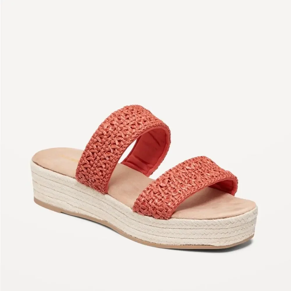 Old Navy Ginger Spice Double-Strap Espadrille Sandals